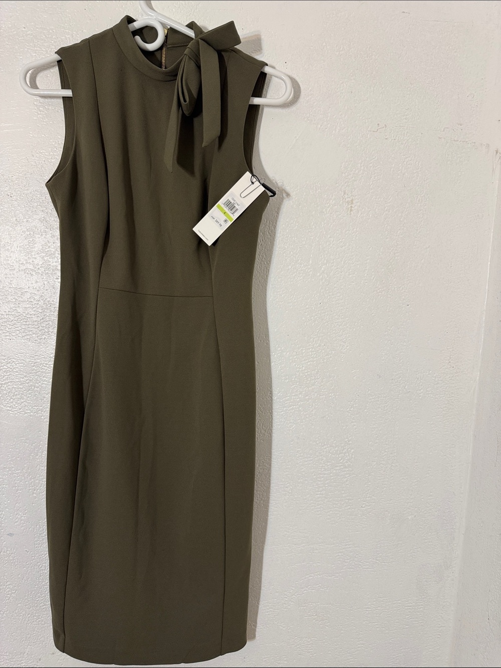 Calvin Klein green olive or dark green dress size 4 - Picture 2 of 16